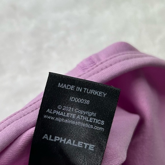 Alphalete Amplify Long Sleeve Crop Top in Bloom - Picture 5 of 7